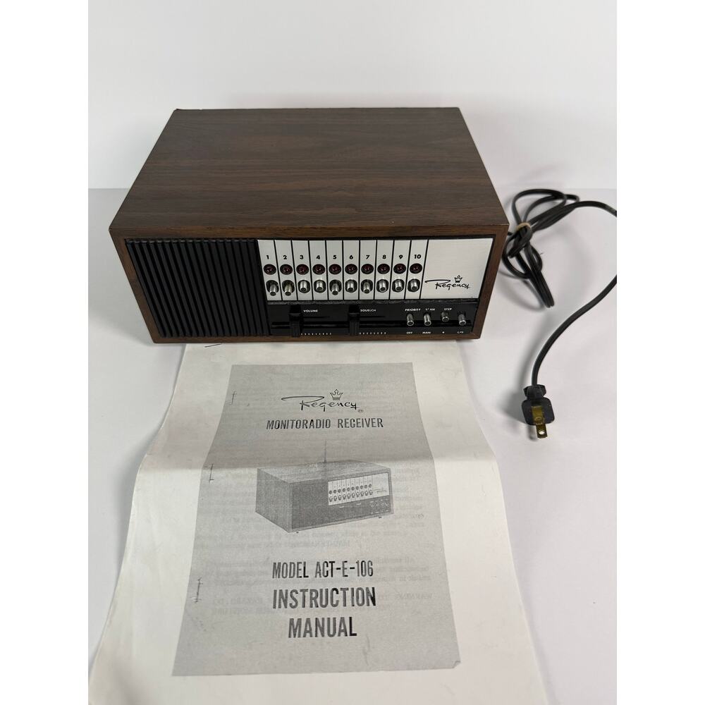 Vintage Regency Monitoradio Scanner Receiver Model ACT-E-106